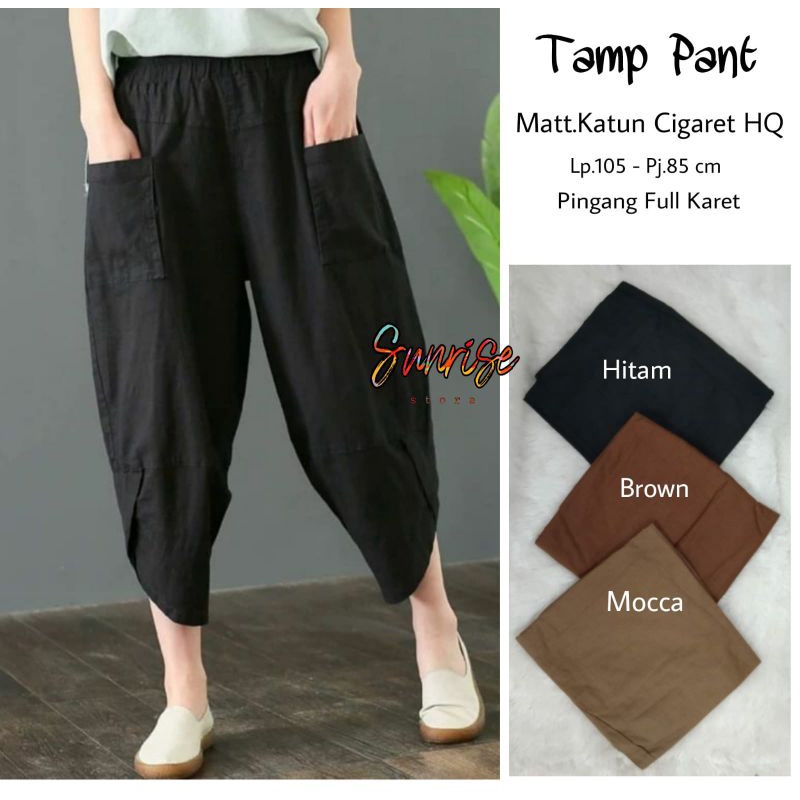 Celana Wanita Bahan Katun Cigarate - tamp pants