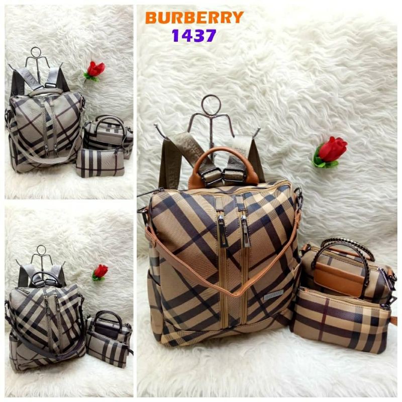 TAS RANSEL BURBERRY MULTIFUNGSI 1437 - TAS WANITA_ TAS KERJA _ TAS KULIAH