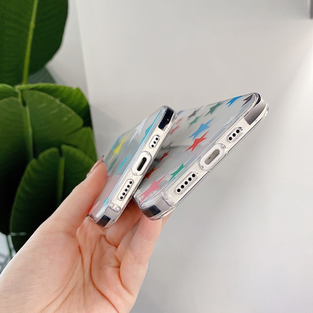 Soft Case Motif Bintang Kecil Untuk iPhone 11 / 12 / 13 Pro Max 7 / 8 Plus / X / XR / Xs Max