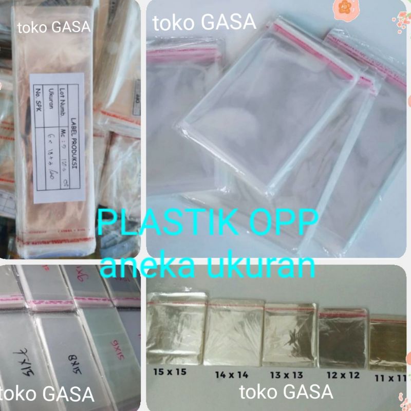 

Plastik OPP Bening/PLASTIK SEAL-LEM/PLASTIK APEM/PLASTIK LENGKETAN Aneka Ukuran HARGA MURAH