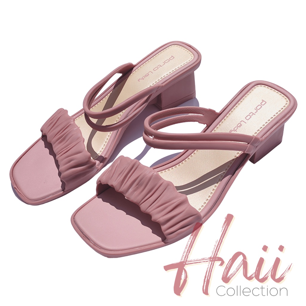 Sandal Wanita Tali Karet Terbaru PortoLady ZKS  Sandal Jelly wedges