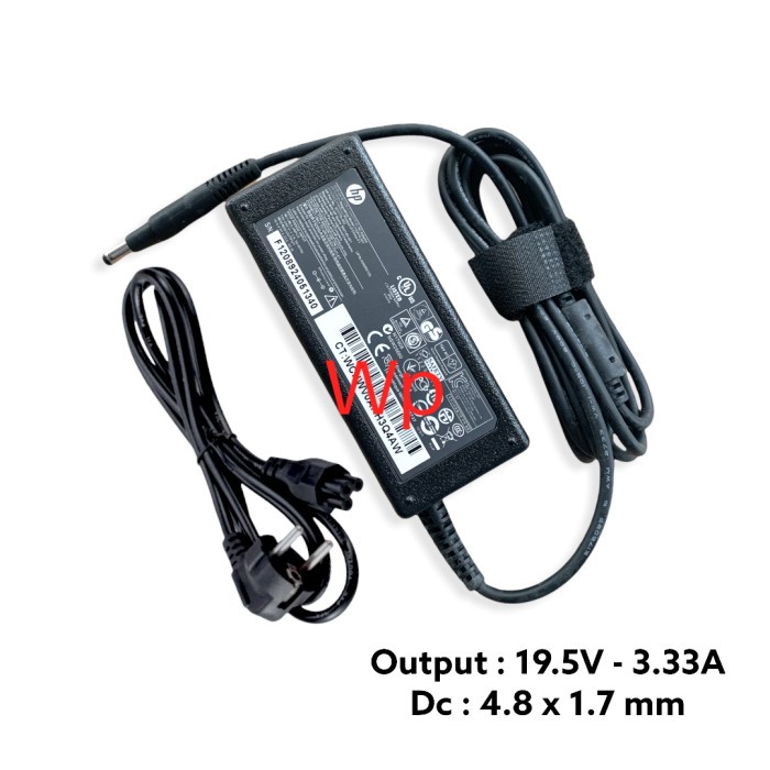 Adaptor Charger Laptop Hp 19.5V 3.33A (4.8 x 1.7 mm)