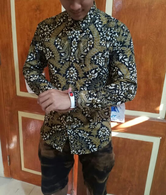 Baju Batik Pria Slimfit & Alisan Slimfit Lengan Panjang Farisa Jaya Batik Premium
