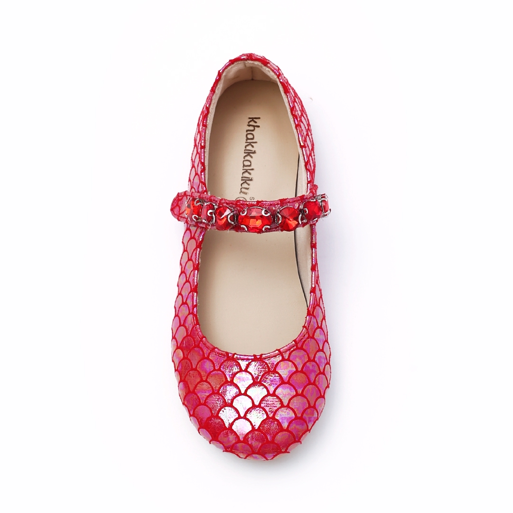 Khakikakiku Mini Alena Red Flats