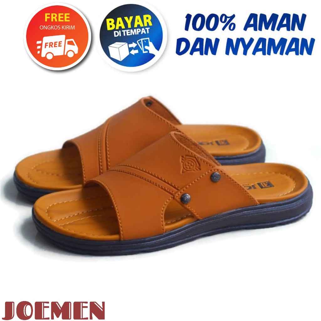  SANDAL  KULIT JOEMEN S 019 ORIGINAL IMPORT KASUAL High 