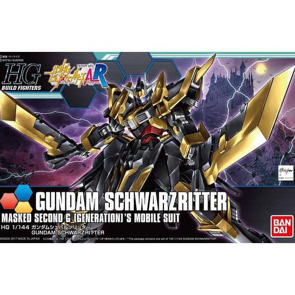 BARANG BERKUALITAS  HG 1/144 HGBF Gundam Schwarz Ritter Schwarzritter
