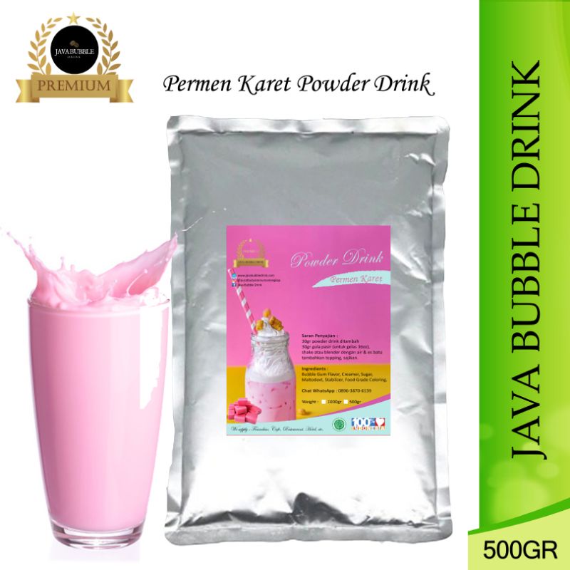 

Bubuk Es Permen Karet Pink 500GR