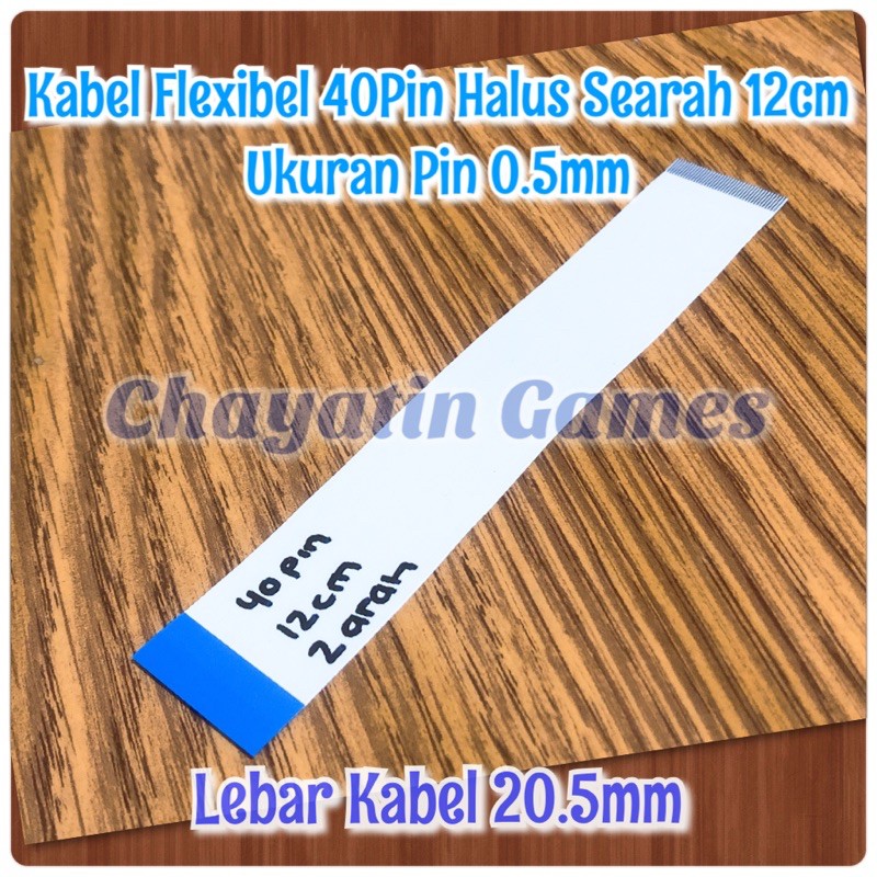 Kabel Flexibel 40 Pin Halus 2 Arah Panjang 12cm - Ukuran Pin 0.5mm