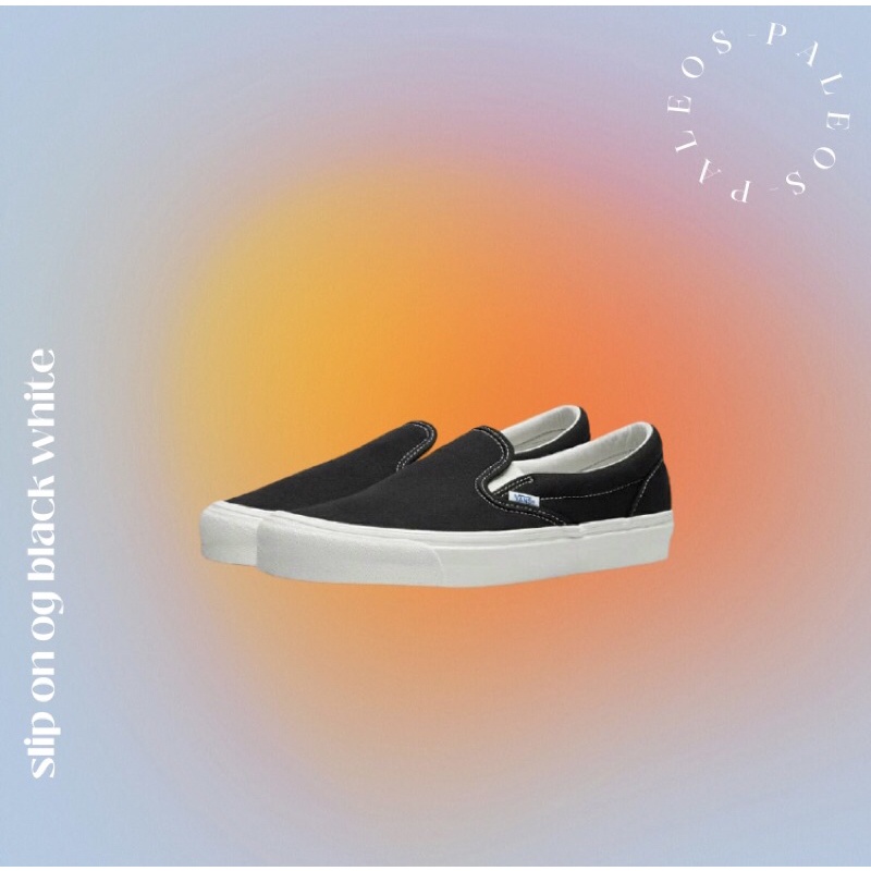 VANS SLIP ON OG LX BALCK WHITE