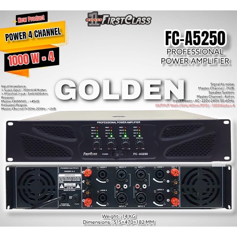 Power Firstclass FC A 5250 Original Amplifier FirstClass FC A5250