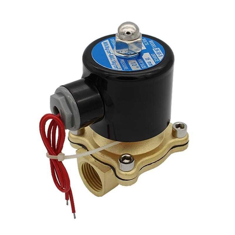 Geerte Water Solenoid Valve Normally Closed High 2 Inch - 2W-500-50 - Black