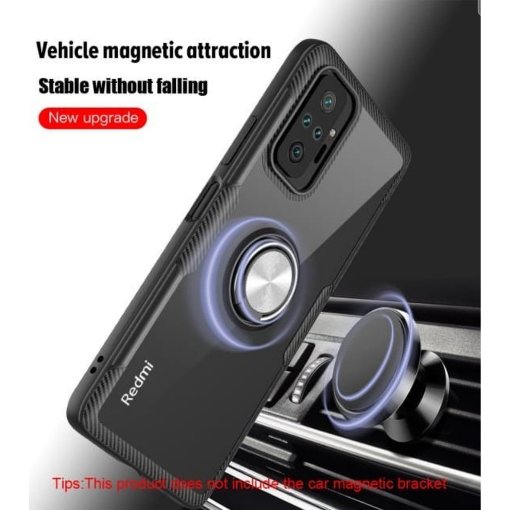 Verus Carbon Ring Stand Holder Xiaomi Redmi Note 10 pro 10s mi 11 Poco f3 Case Cover