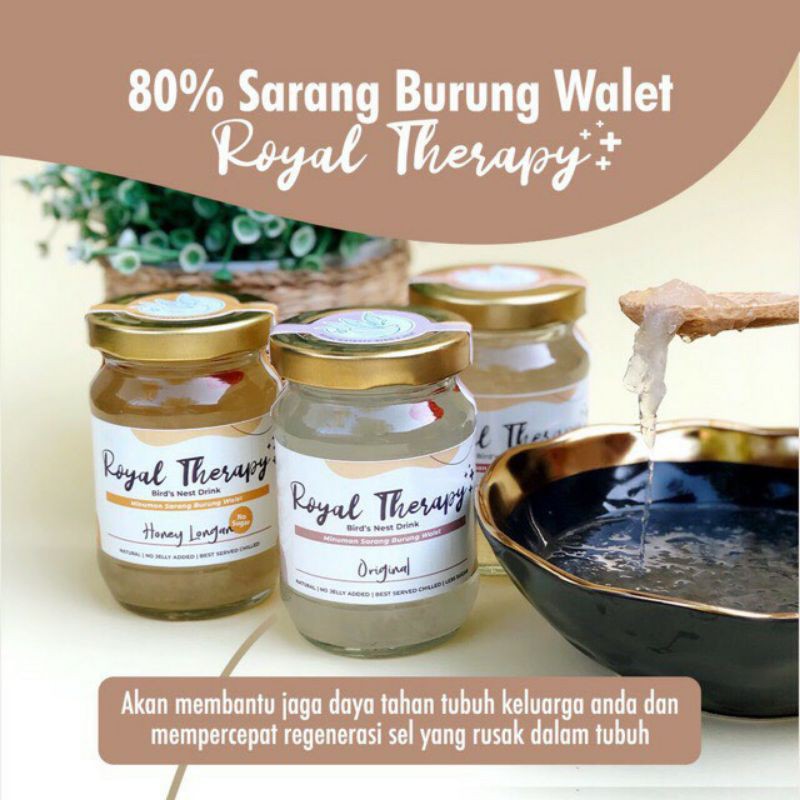 

Royal Therapy Bird's Nest 80% (Minuman sarang burung walet Asli)