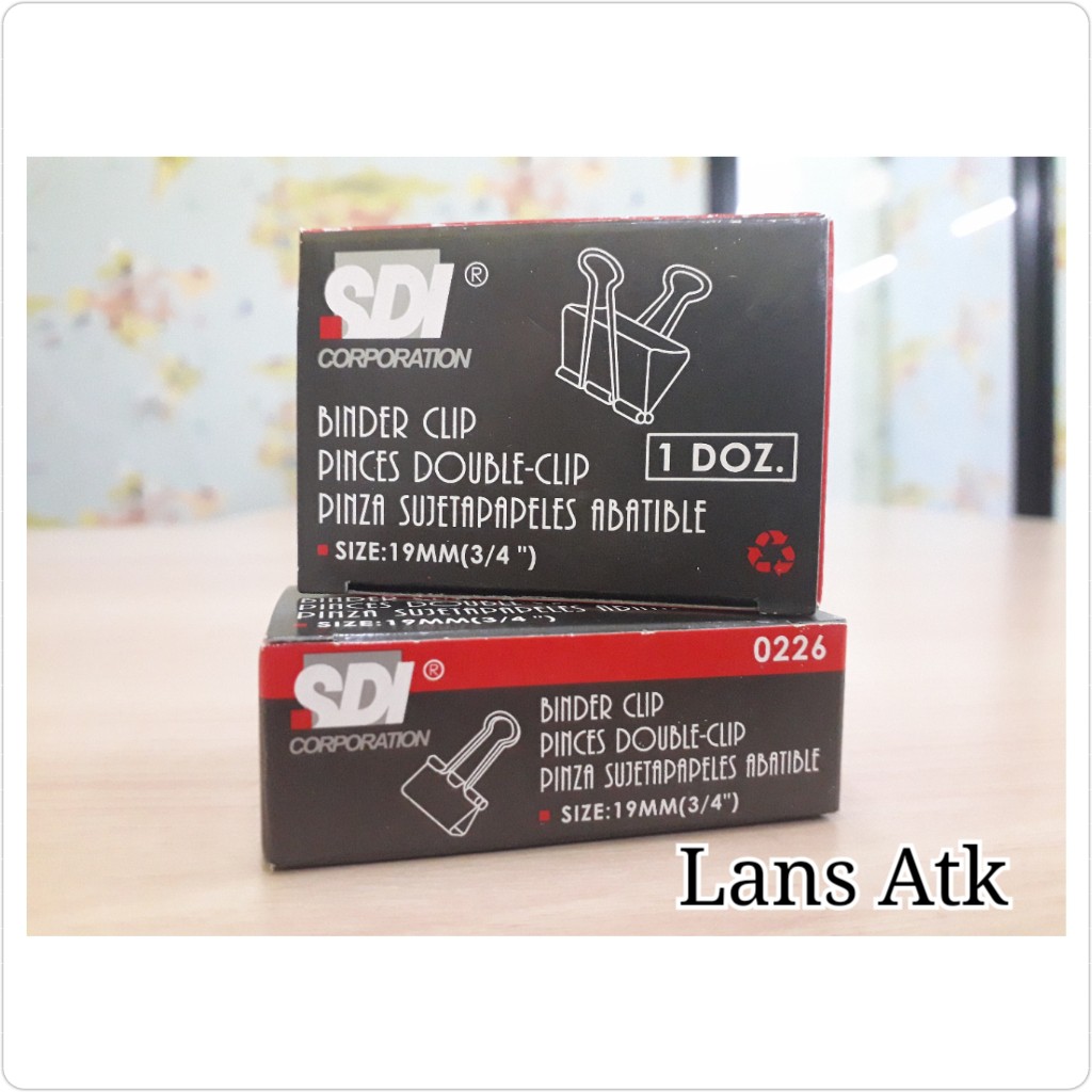 

Binder Clip SDI 0226 19mm (3/4") binder