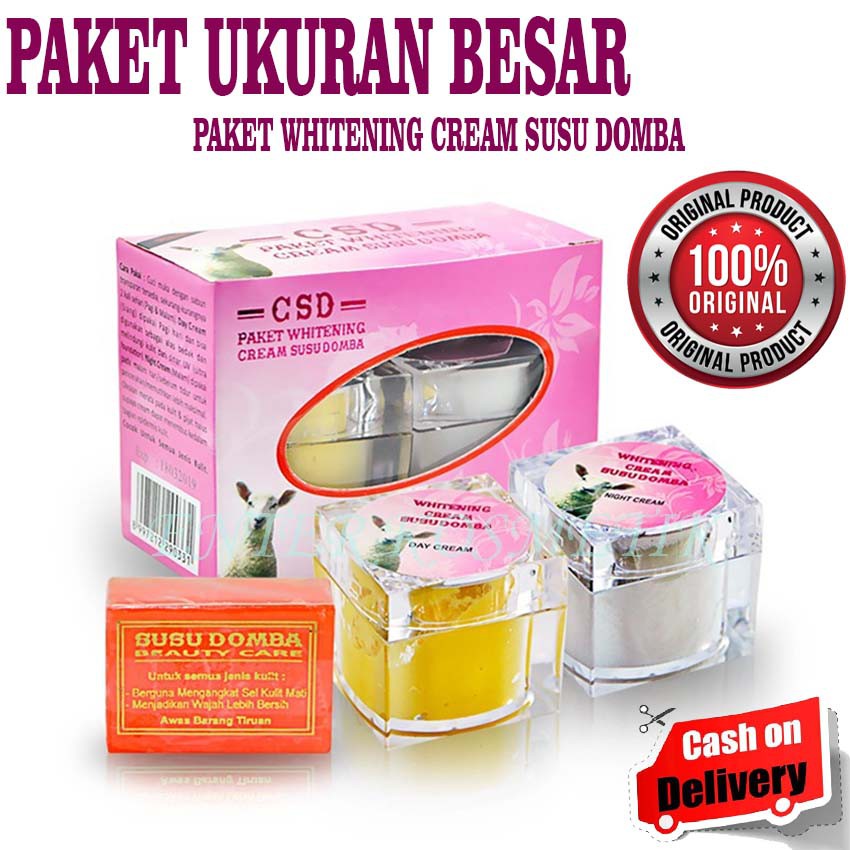 Cream Susu Domba ORIGINAL HALAL- CSD Paket Whitening CSD BIG - ukuran besar