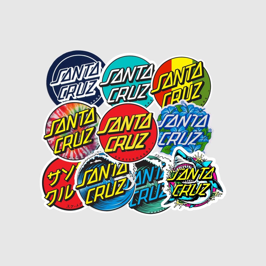 

Sticker Tempel "Sticker Pack Santa Cruz 10Pcs