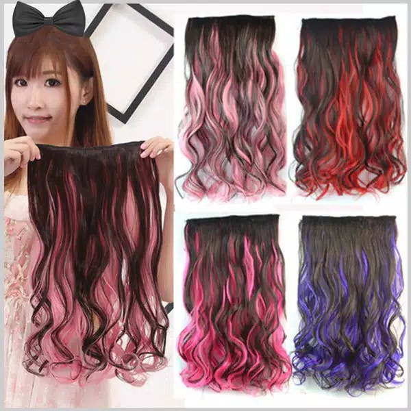 hairclip ombre wavy murah original korea