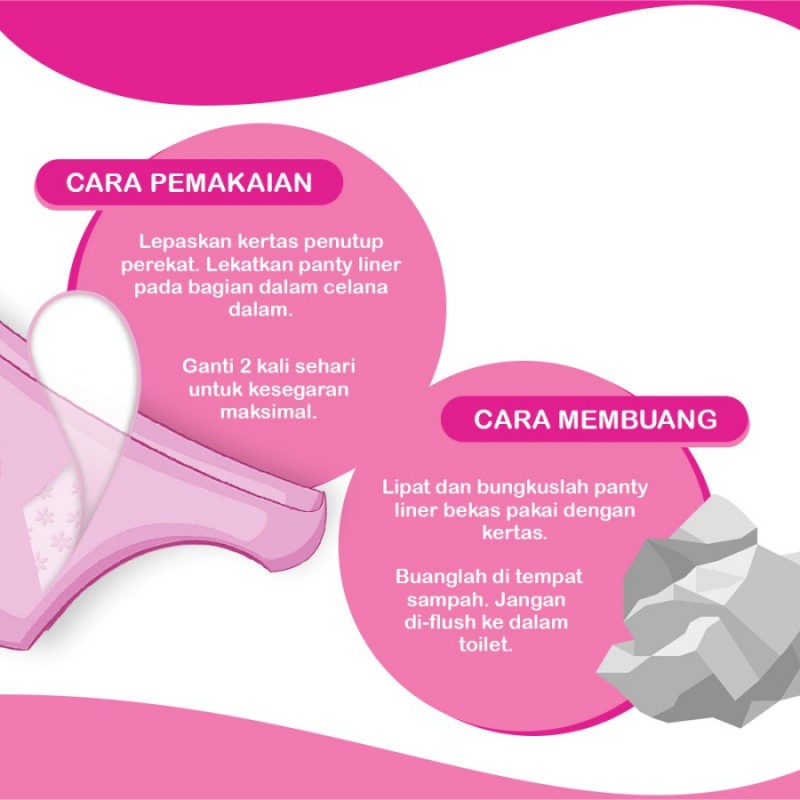 Carefree Super Dry Unscented Panty Liner Pembalut Wanita - 40 S