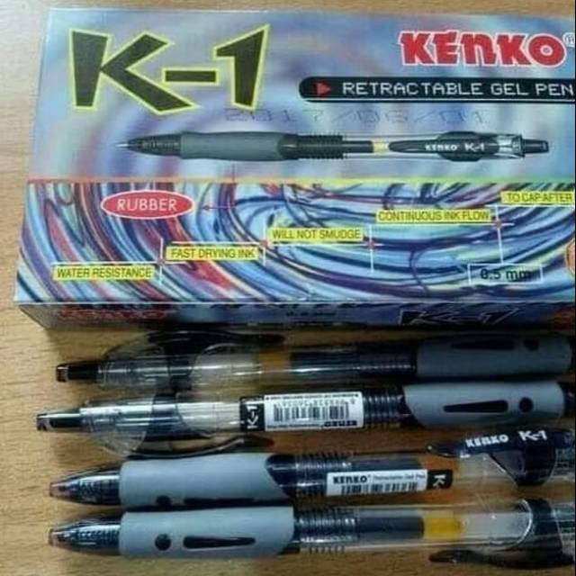 

Pulpen Gel Kenko K1 0.5mm/pack