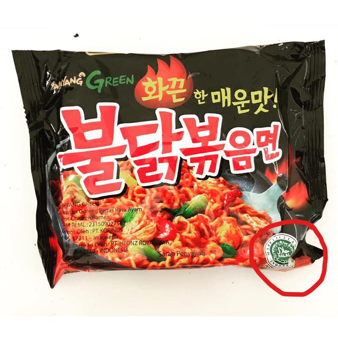 

UYDU SAMYANG HOT SPICY LOGO HALAL DK6T