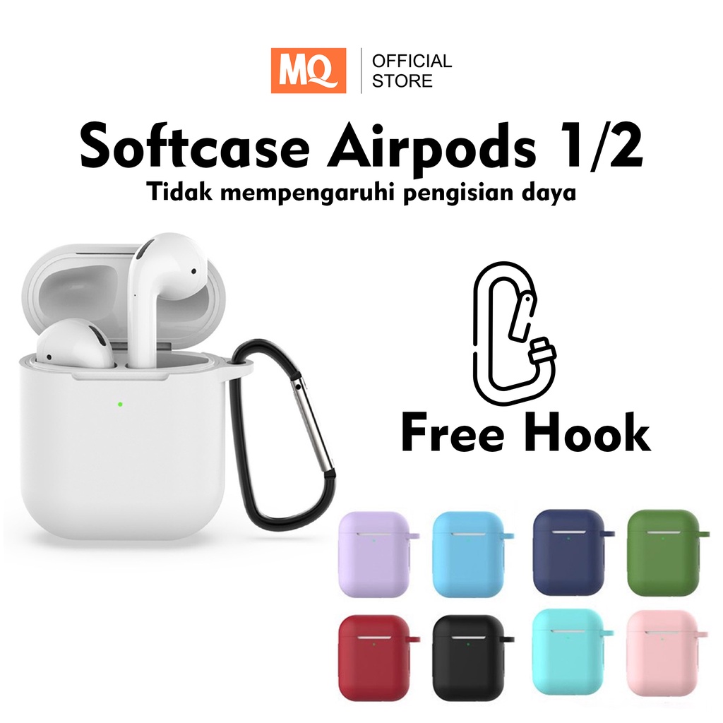 MQ Case / Casing MB_Pods 2nd Generation (Premium Silicone Softcase + Free Hook)