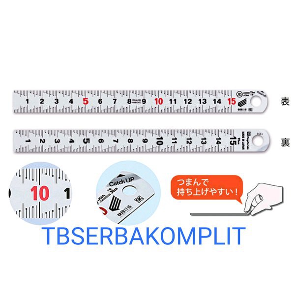 

Penggaris 15cm Niigata Seiki SK JAPAN ASLI CU-15KD 6in 6 in 15 cm 150mm stainless steel anti karat