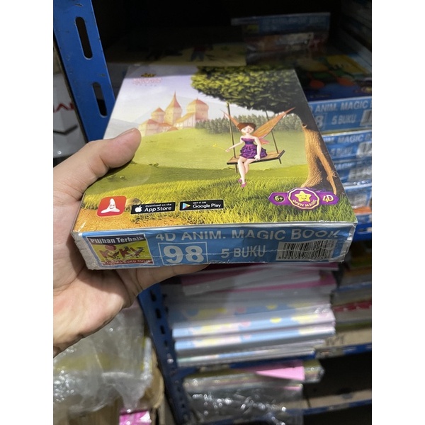 Buku tulis 4D magic book 98 lembar kiky