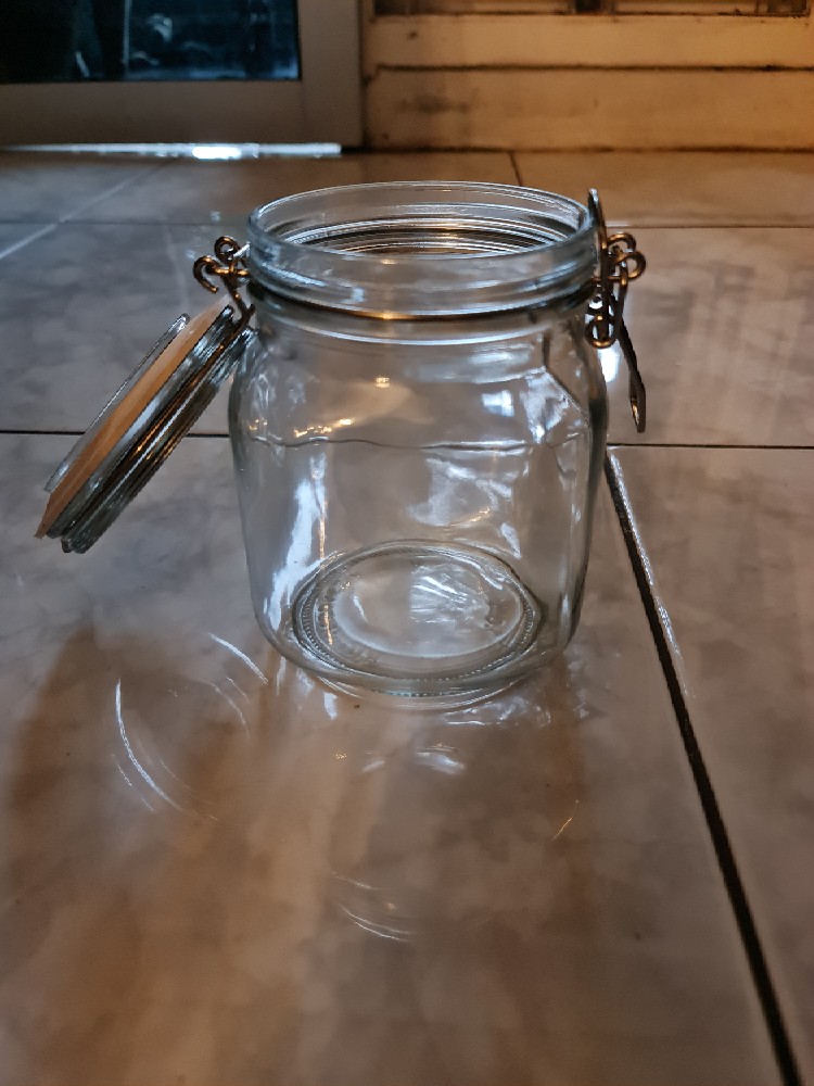 (1 Pcs) Toples Beling Kaca Kedap Udara Hermatico 1000ml