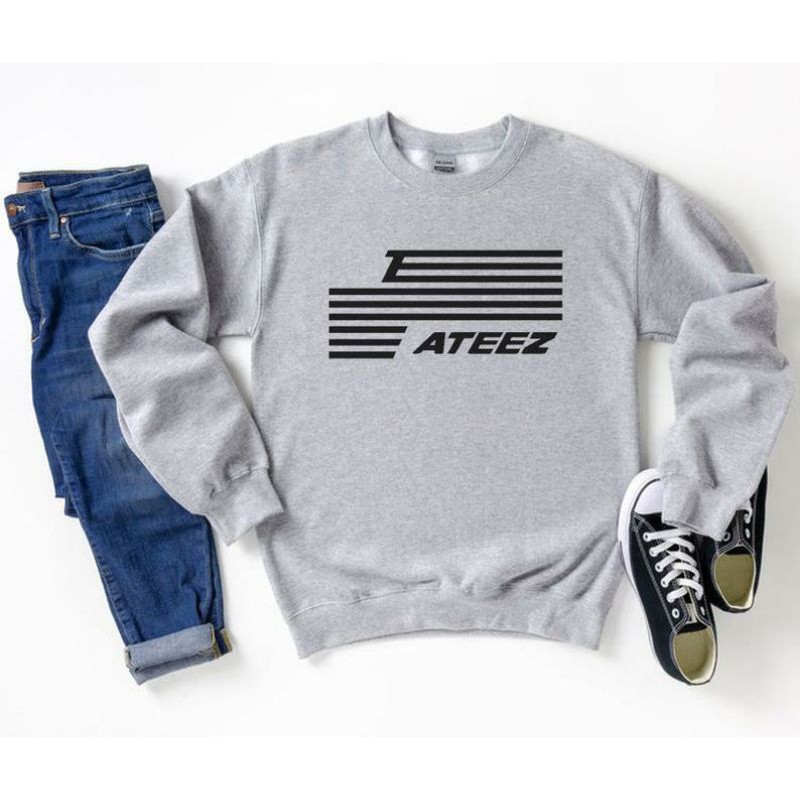 S - XXXXXL(6XL) ATEEZ Logo Boyband Kpop Sweatshirt  ATEEZ Men Women Crewneck BIGSIZE OVERSIZE