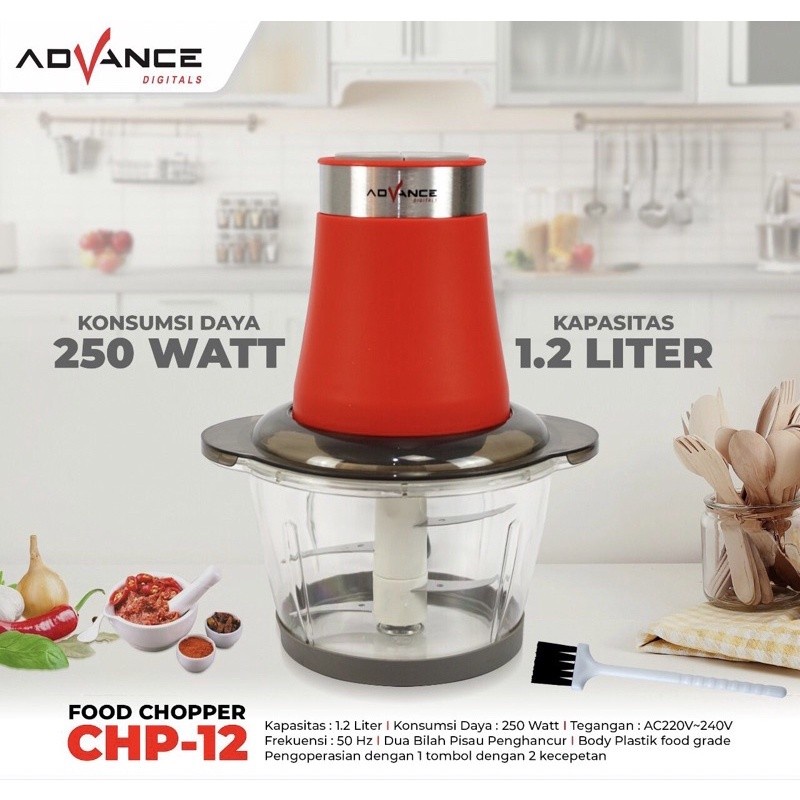 Advance Food Chopper CHP-12 Food Processor Penggiling Daging CHP12