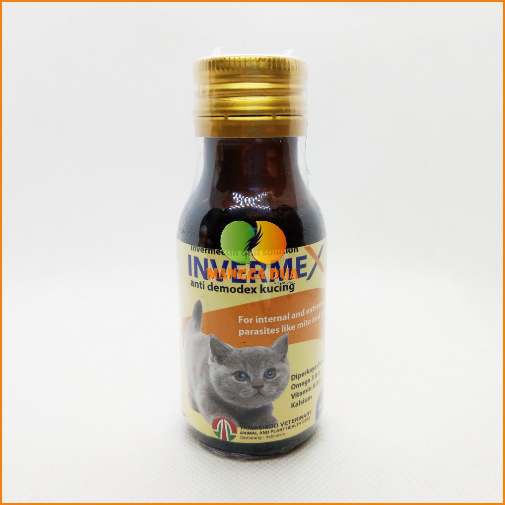 INVERMEX 60 ml Original Obat Oral Anti Demodex Kucing Obat Kutu Kucing Obat Scabies GATAL JAMUR