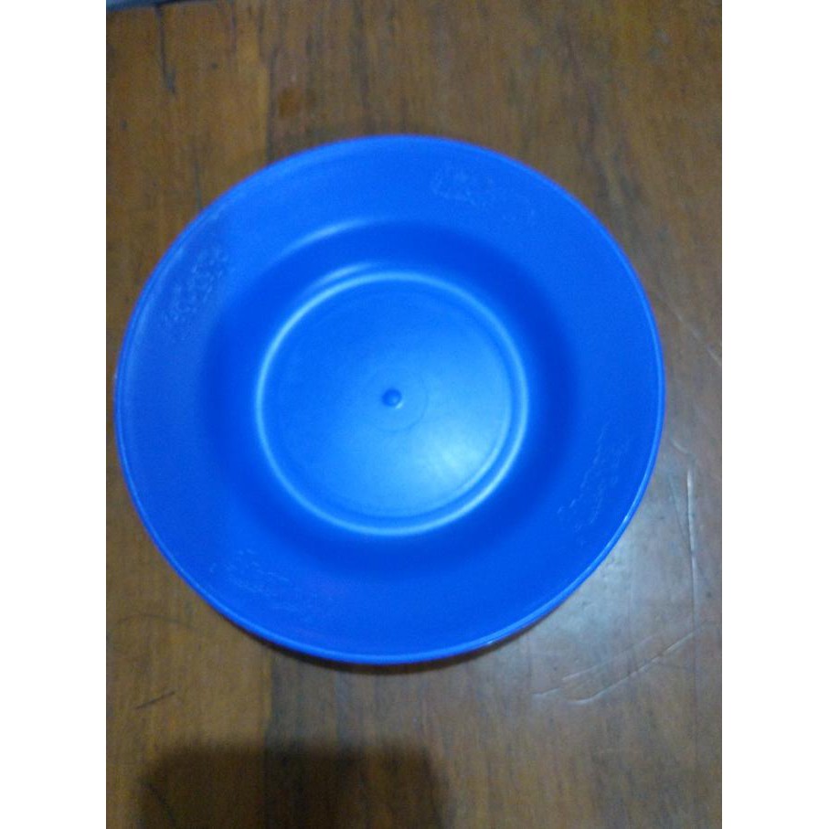 Piring Lepek/Tatakan Gelas/Kecil Plastik Warna Biru