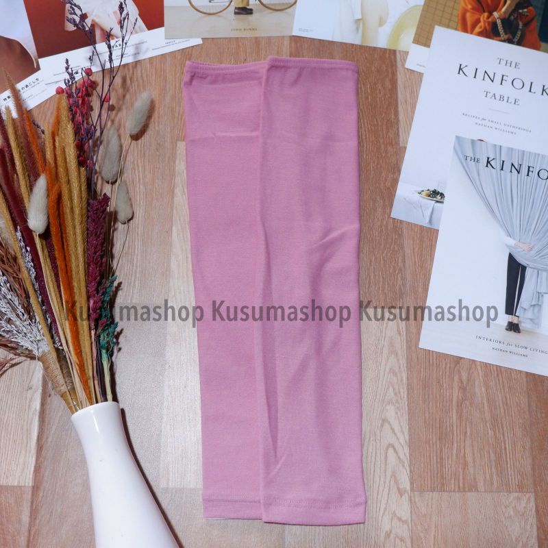 Manset Tangan Bahan Kaos Spandek PE-Dusty pink
