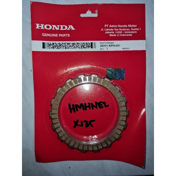 100% ORIGINAL Kampas Kopling AHM Supra X125