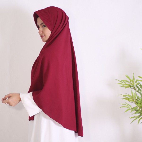 JILBAB INSTAN JUMBO FARIDA / JILBAB BERGO JUMBO / HIJAB INSTANT BAHAN WOLFIS / JILBAB LANGSUNG PAKAI KERUDUNG BERGO