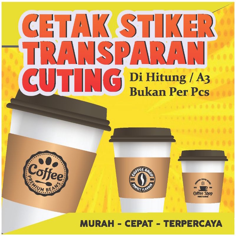 

CETAK STIKER TRANSPARAN LABEL A3