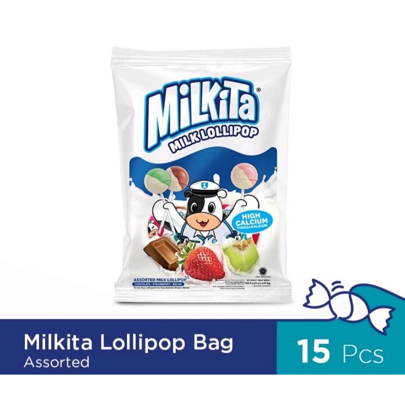 

Milkita Lollipop Assorted Bag isi 15 Pcs