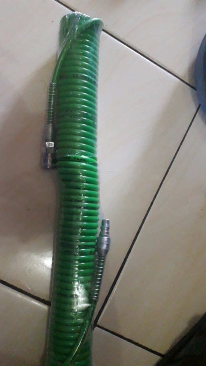 Tekiro Recoil Hose - Tekiro Selang Angin Kompresor 5x8mm Pjg 9m Hijau