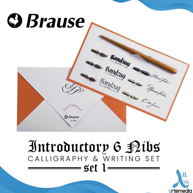 

(BISA COD) Pena Kaligrafi Brause Introductory 6 Nib Calligraphy and Writing Set OBRAL Kode 24