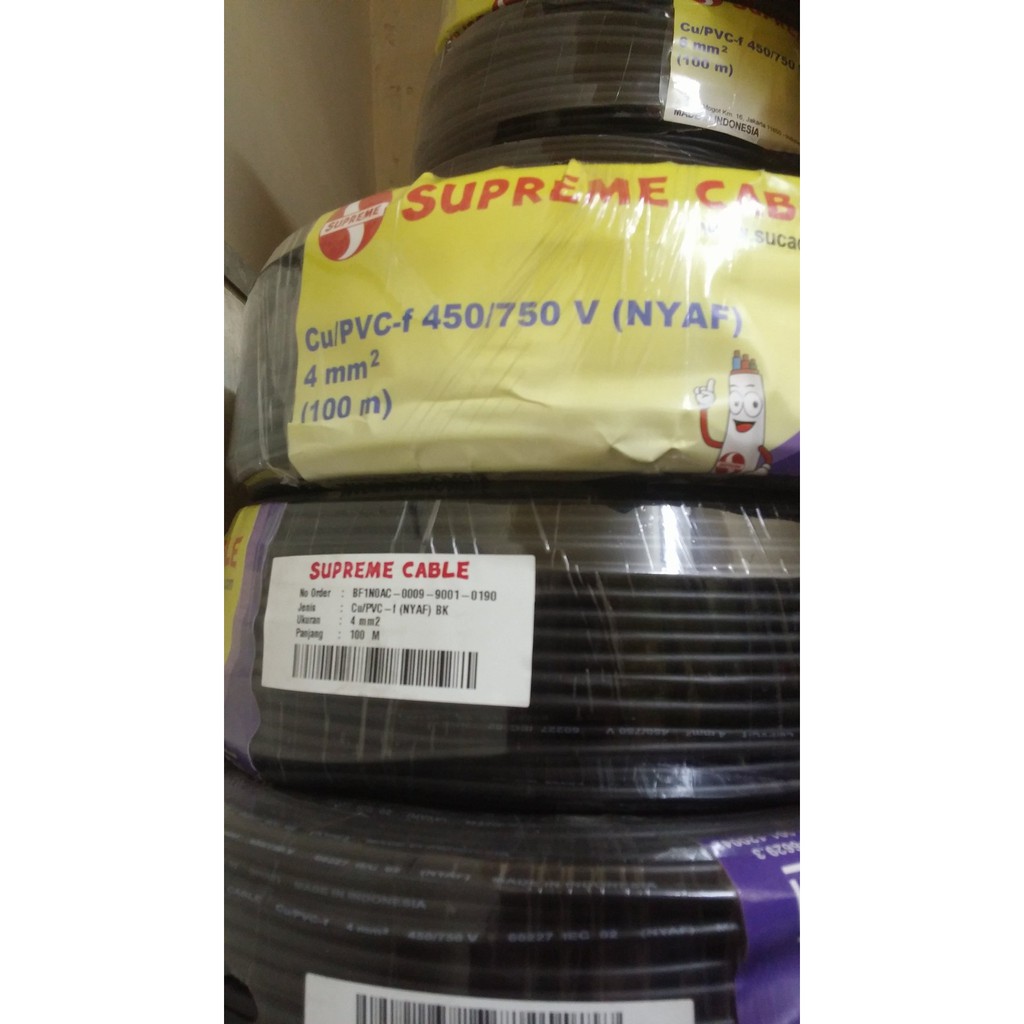 Kabel Listrik Serabut NYAF 4 4 mm Supreme 100meter Kabel Listrik Serabut NYAF 4mm Supreme 100meter