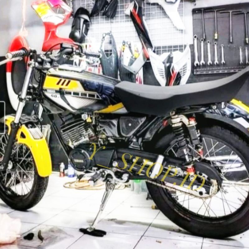 Jok Motor Rx King Exstrim Polos Halus Sasak Samping Modifikasi