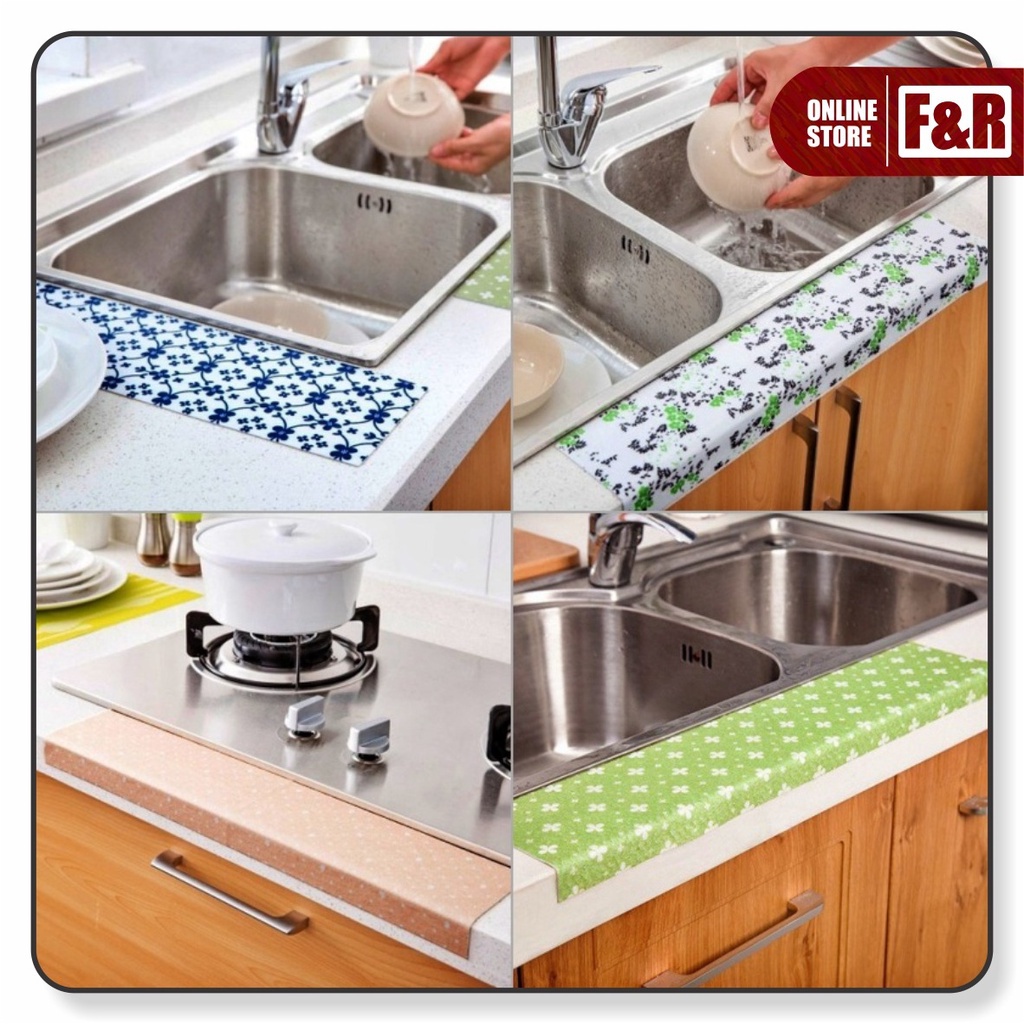 Stiker Anti Air Stiker Kain Penyerap Air Tempelan Dapur Wastafel Kloset Closet Basin Kitchen Sink