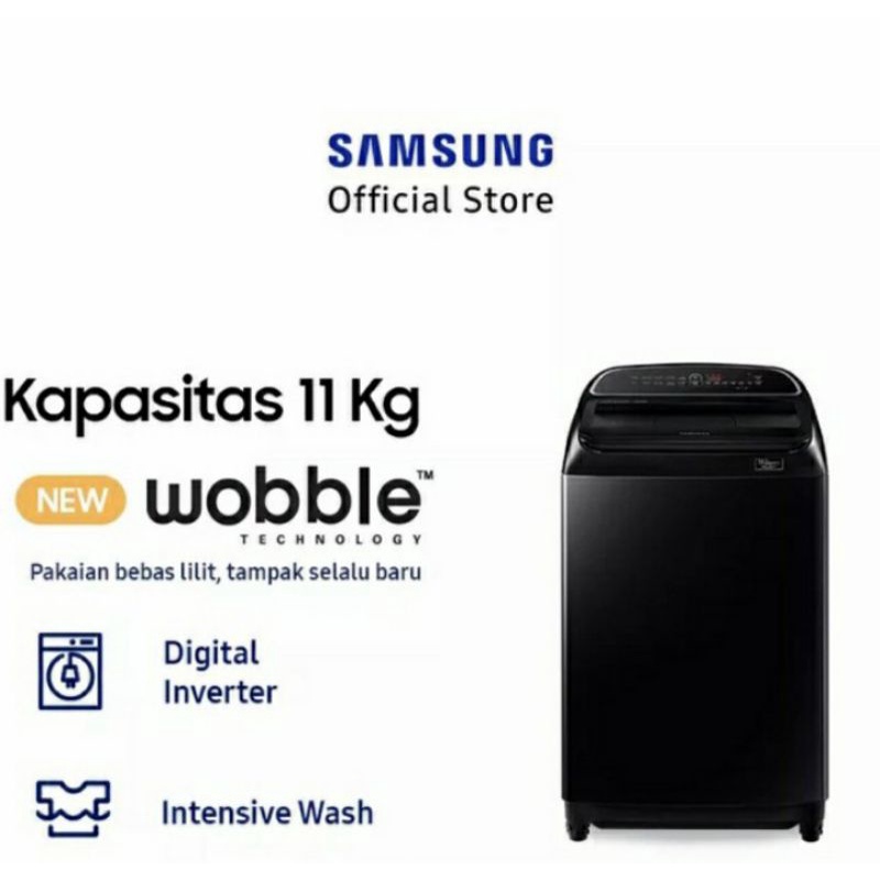 MESIN CUCI SAMSUNG TOP LOADING WA11T5260BV/SE 11 KG WOBBLE INVERTER