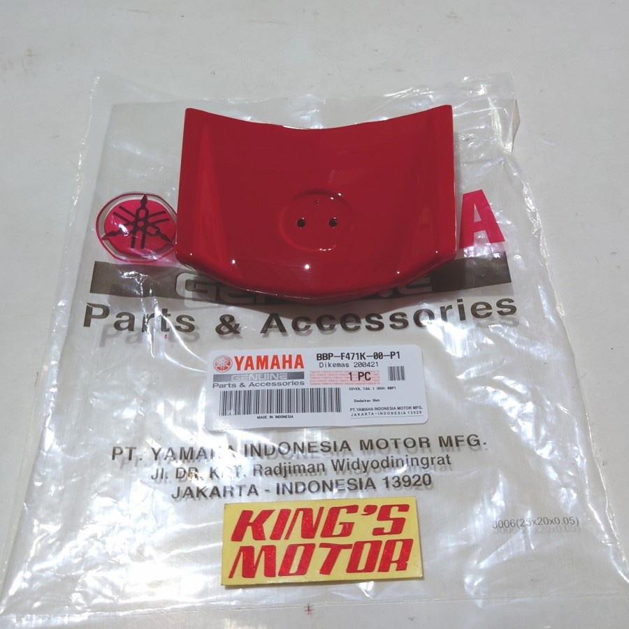 SAMBUNGAN BODY COVER TAIL STOP NEW AEROX 155 CONNECTED MERAH CABE P1