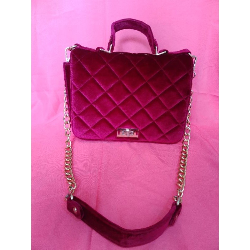 PRELOVED  Tas fladeo ori warna merah