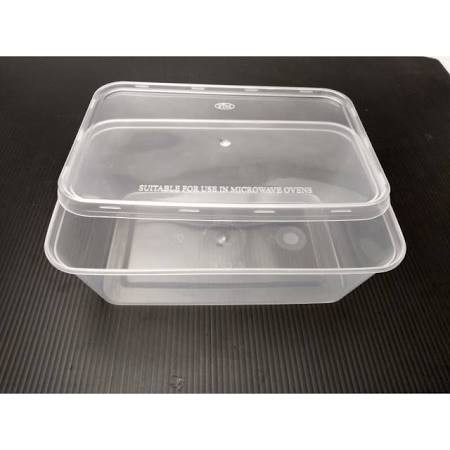 FOOD BOX TINWALL KOTAK MAKAN MICROWAVE 1000 ML PER 25 PCS
