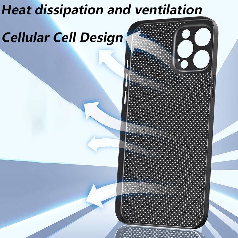 Case Pelindung ultra Tipis breathable Untuk iPhone 14 13 12 11 Pro MAX Plus Mini X XS MAX XR SE 2022 2020 7 8 Plus