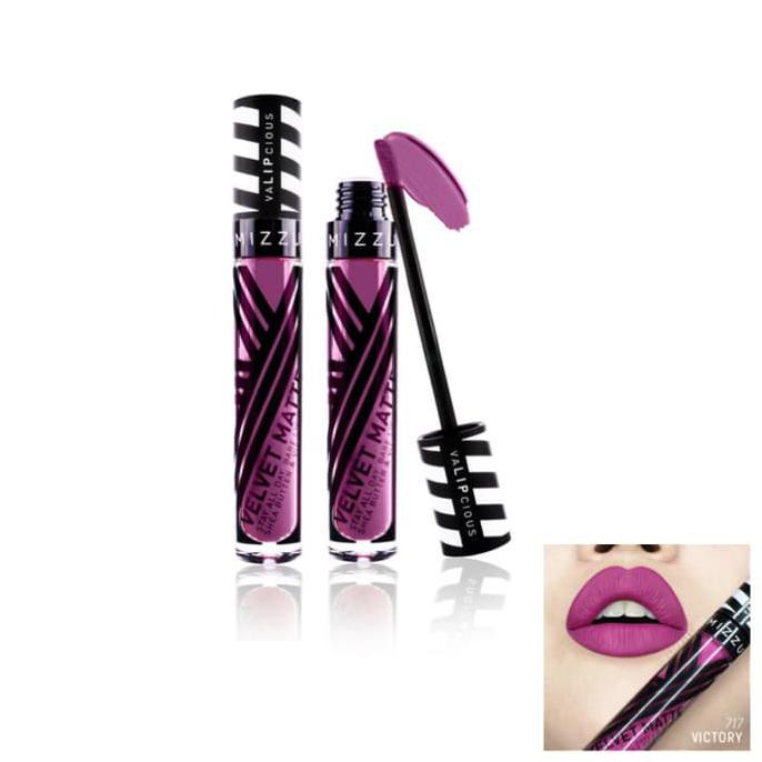 Mizzu Lipstick Valipcious Velvet Matte VICTORY 716 - Lipstik Plum Ungu