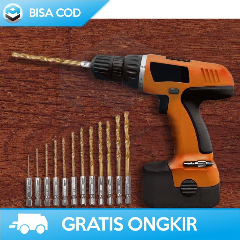 MATA BOR KAYU SET PANJANG LENGKAP TAFFWARE SV-VDB13 ORIGINAL DRILL MULTIFUNGSI - ALAT BOR MINI PORTABLE