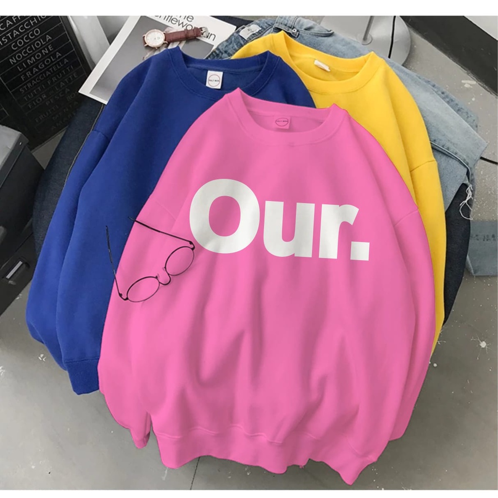 OUR SWEATER FLEECE UNISEX TEBAL TERBARU'